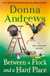 Book cover of Between a Flock and a Hard Place by Donna Andrews
