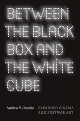Book cover of Between the Black Box and the White Cube by Andrew V. Uroskie