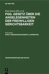 Book cover of Beurkundungsgesetz. Kommentar by Unknown