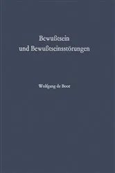 Book cover of Bewußtsein und Bewußtseinsstörungen by Wolfgang de Boor