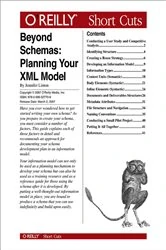 Book cover of Beyond Schemas: Planning Your XML Model by Jennifer Thompson