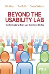 Book cover of Beyond the Usability Lab by Bill Albert