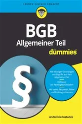 Book cover of BGB Allgemeiner Teil für Dummies by André Niedostadek
