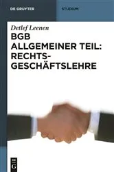 Book cover of BGB Allgemeiner Teil: Rechtsgeschäftslehre by Unknown