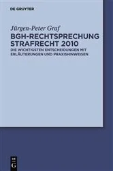Book cover of BGH-Rechtsprechung Strafrecht 2010 by Unknown