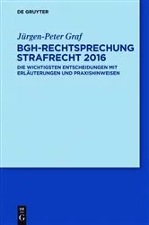 Book cover of BGH-Rechtsprechung Strafrecht 2016 by Unknown