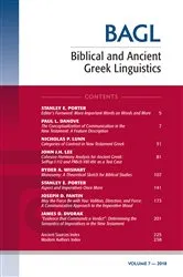 Book cover of Biblical and Ancient Greek Linguistics, Volume 7 by Stanley E. Porter