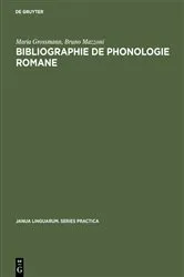 Book cover of Bibliographie de phonologie romane by Unknown