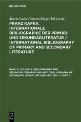 Book cover of Bibliographie der Sekundärliteratur 1955–1997 / Bibliography of Secondary Literature 1955–1997 (2nd ed.) by Maria Luise Caputo-Mayr