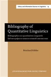 Book cover of Bibliography of Quantitative Linguistics by Reinhard Köhler