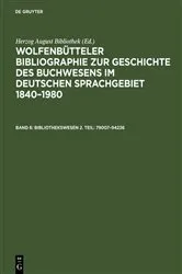 Book cover of Bibliothekswesen 2. Teil: 79007–94236 by Unknown
