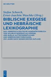 Book cover of Biblische Exegese und hebräische Lexikographie by Stefan Schorch