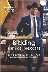 Book cover of Bidding on a Texan by Barbara Dunlop