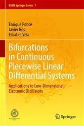 Book cover of Bifurcations in Continuous Piecewise Linear Differential Systems by Enrique Ponce
