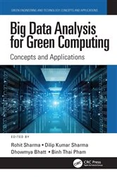 Book cover of Big Data Analysis for Green Computing by Rohit Sharma
