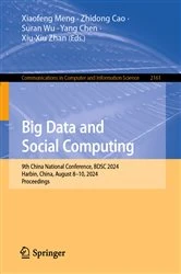 Book cover of Big Data and Social Computing by Xiaofeng Meng