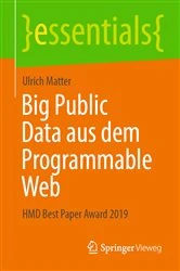 Book cover of Big Public Data aus dem Programmable Web by Ulrich Matter