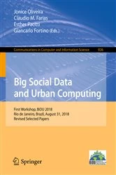 Book cover of Big Social Data and Urban Computing by Jonice Oliveira