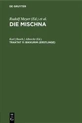 Book cover of Bikkurim (Erstlinge) by Karl [Bearb.] Albrecht