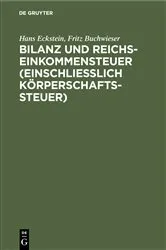 Book cover of Bilanz und Reichseinkommensteuer (einschließlich Körperschaftssteuer) (2nd ed.) by Unknown