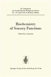 Book cover of Biochemistry of Sensory Functions by L. Jaenicke
