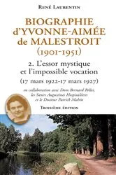 Book cover of Biographie d'Yvonne-Aimée de Malestroit (1901-1951) by René Laurentin