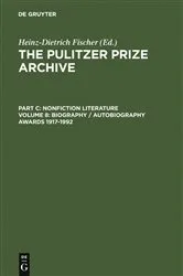 Book cover of Biography / Autobiography Awards 1917-1992 by Unknown