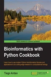 Book cover of Bioinformatics with Python Cookbook by Tiago Antao