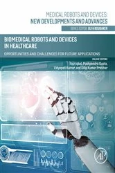 Book cover of Biomedical Robots and Devices in Healthcare by Faiz Iqbal