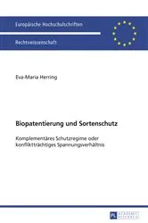 Book cover of Biopatentierung und Sortenschutz by Eva-Maria Herring