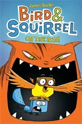Book cover of Bird & Squirrel On the Run!: A Graphic Novel (Bird & Squirrel #1) by James Burks