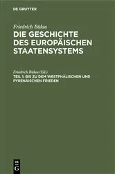 Book cover of Bis zu dem Westphälischen und Pyrenäischen Frieden by Friedrich Bülau