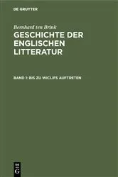 Book cover of Bis zu Wiclifs Auftreten (2nd ed.) by Alois Brandl