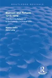 Book cover of Bishops and Reform by Marion E. Gibbs