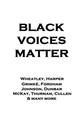 Book cover of Black Voices Matter by Frances E W Harper