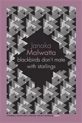 Book cover of blackbirds don't mate with starlings by Janaka Malwatta