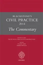 Book cover of Blackstone's Civil Practice 2014 by Maurice Kay