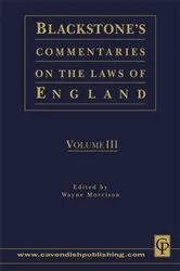 Book cover of Blackstone's Commentaries on the Laws of England Volumes I-IV by Wayne Morrison