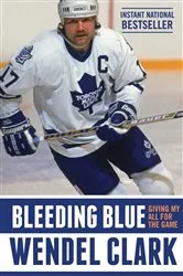 Book cover of Bleeding Blue by Wendel Clark