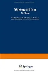 Book cover of Bleimerkblatt für Ärzte by Fritz Curschmann-Wolfen