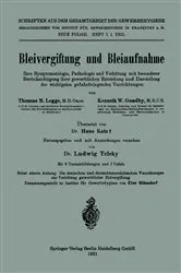 Book cover of Bleivergiftung und Bleiaufnahme by Thomas Morison Legge