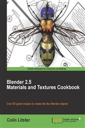 Book cover of Blender 2.5 Materials and Textures Cookbook by Colin Litster
