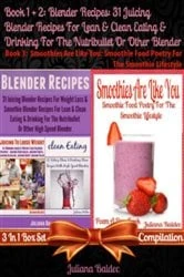 Book cover of Blender Recipes: 31 Juicing Blender Recipes For Clean Eating by Juliana Baldec