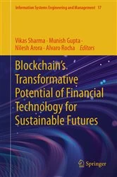 Book cover of Blockchain’s Transformative Potential of Financial Technology for Sustainable Futures by Vikas Sharma