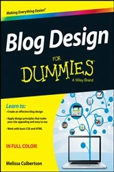 Book cover of Blog Design For Dummies by Melissa Culbertson