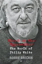 Book cover of Blood on the Typewriter by Robbie Brechin
