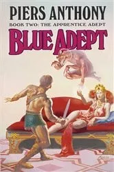 Book cover of Blue Adept by Piers Anthony