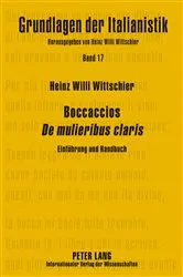 Book cover of Boccaccios «De mulieribus claris» by Heinz Willi Wittschier