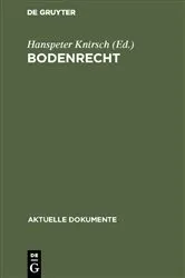 Book cover of Bodenrecht by Unknown