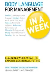 Book cover of Body Language for Management in a Week: Teach Yourself by Geoff Ribbens